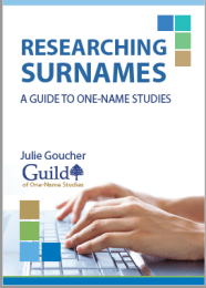 Cover for Surname booklet